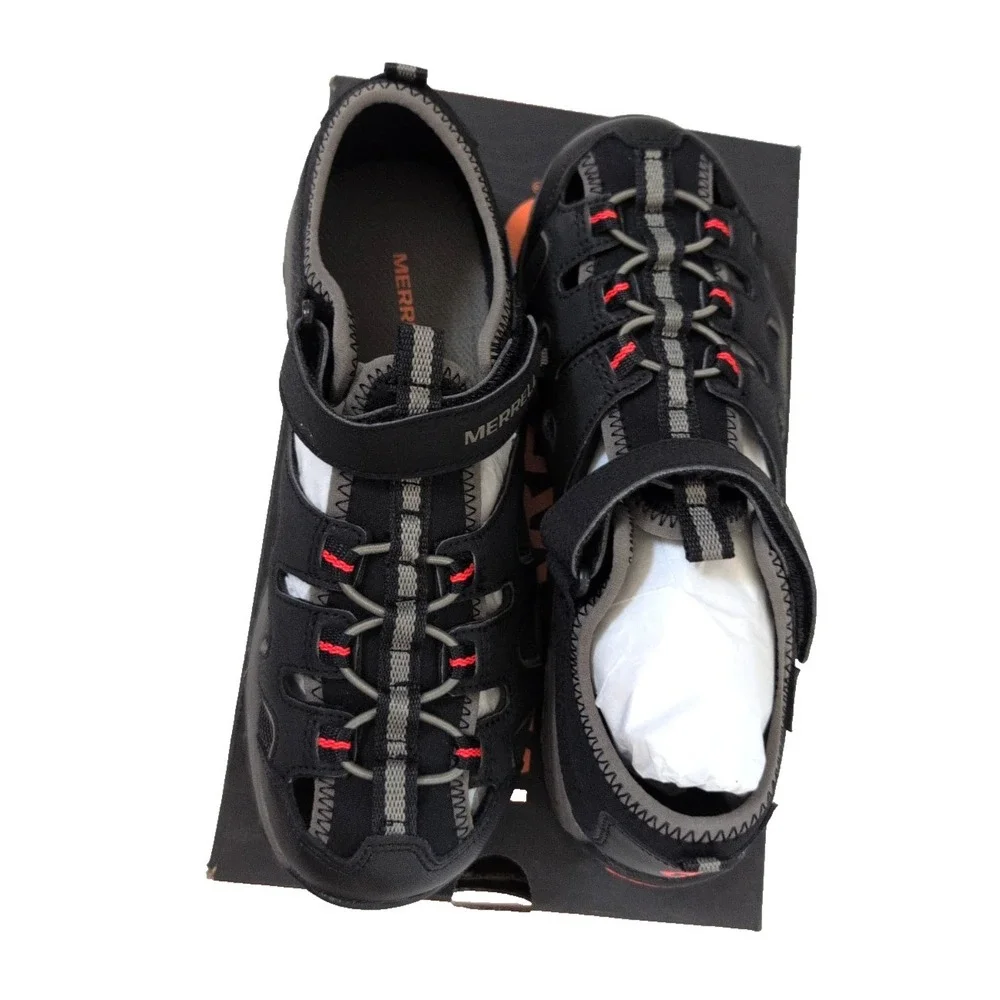 Merrell ML Hydro H20 Hiker Sandals -Boys Size 7 - Black - New